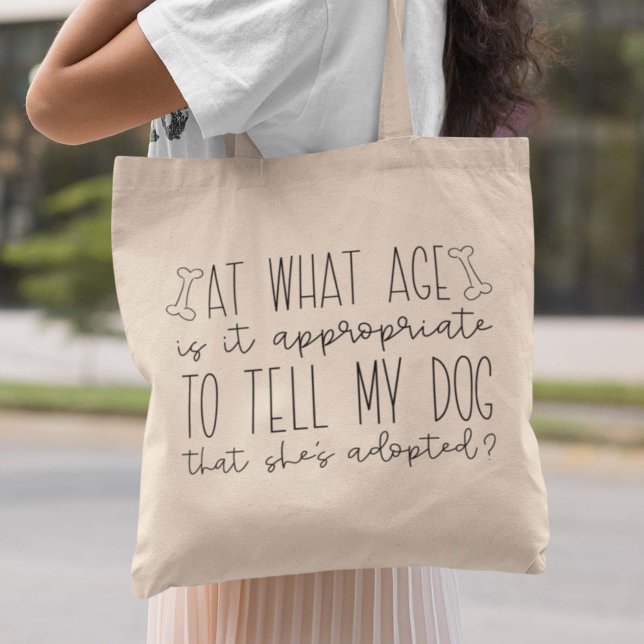 Tote Bag Chien adopté (Créateur téléchargé)