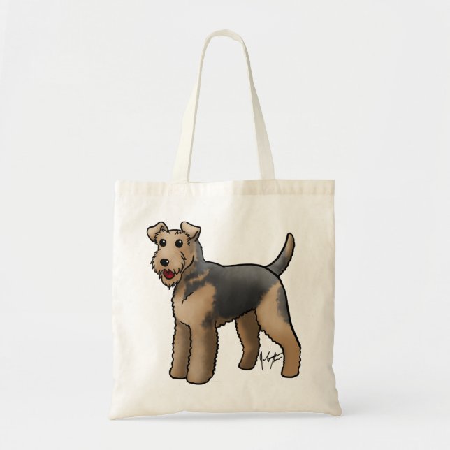Tote Bag Chien - Airedale (Devant)