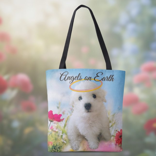 Tote Bag Chien Ange (Créateur téléchargé)