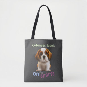 Tote Bag Chien Animaux de compagnie niveau mignon adorable 