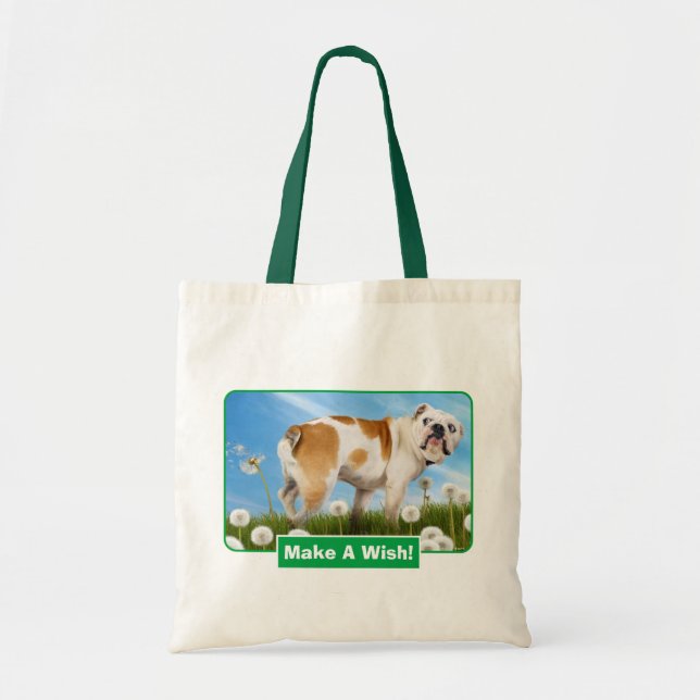 Tote Bag Chien avec Dandelion (Devant)