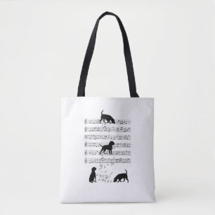 Tote Bag Chien beagle Musique Note Musicien de Clef Cute Be