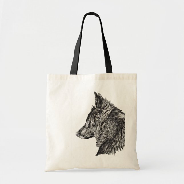 Tote Bag chien belge de groenendael (Devant)