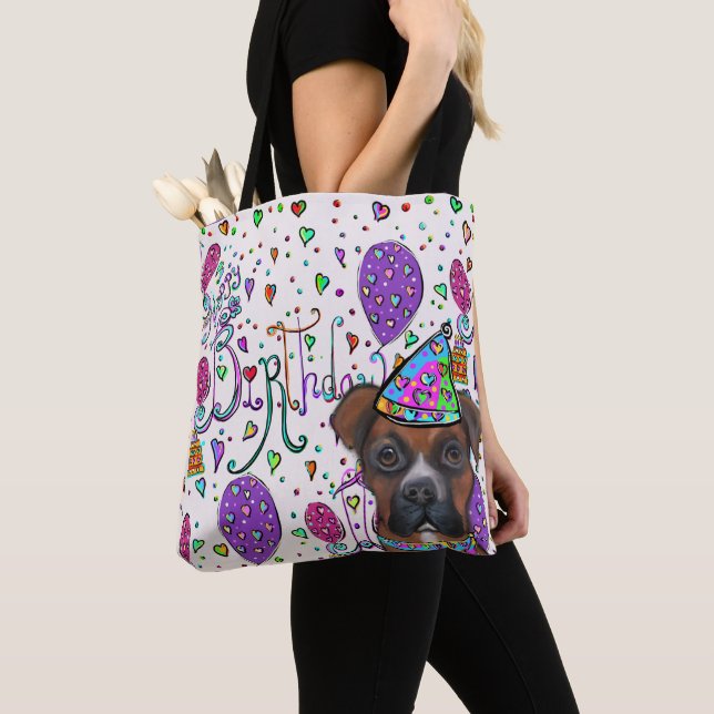 Tote Bag Chien Boxer (De près)