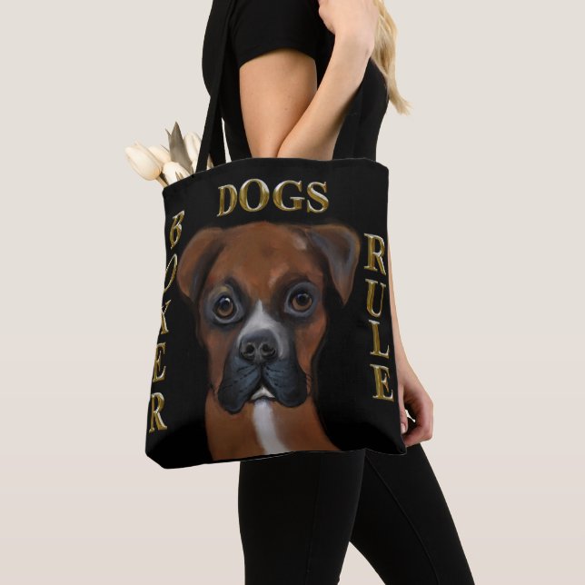 Tote Bag Chien Boxer (De près)