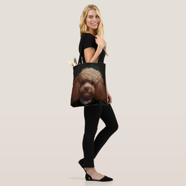 Tote Bag Chien Caniche en tenue de la Saint-Patrick (Sur le modèle)