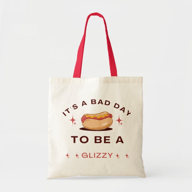 Tote Bag Chien Chaud Drôle (Devant)