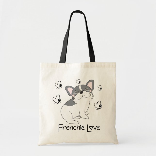 Tote Bag Chien Chien Chien Chien Chien Chien Chien Chien Fr (Devant)