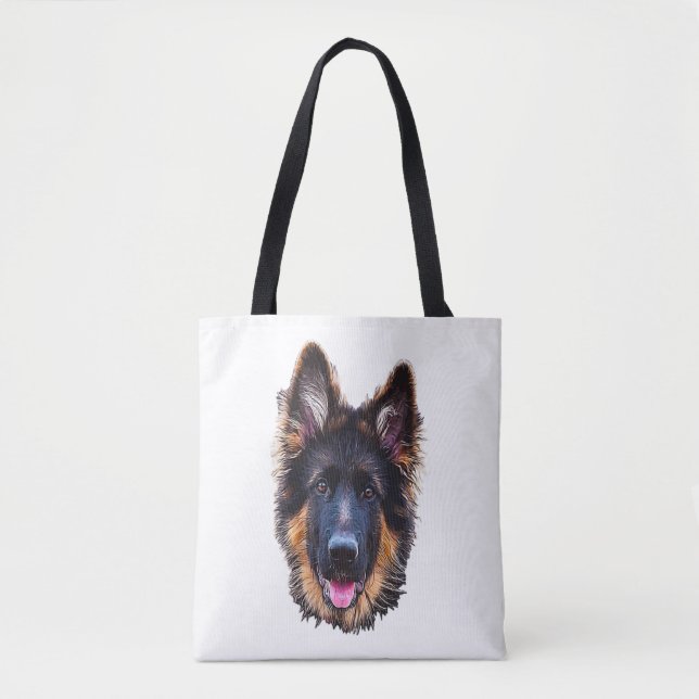 Tote Bag Chien chiot allemand (Devant)