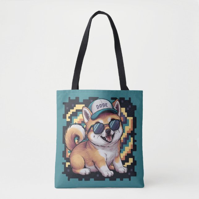 Tote Bag Chien chiot Shiba Inu (Devant)