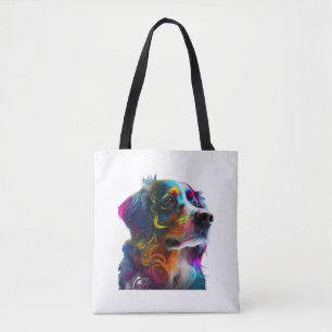 TOTE BAG CHIEN COLORÉ