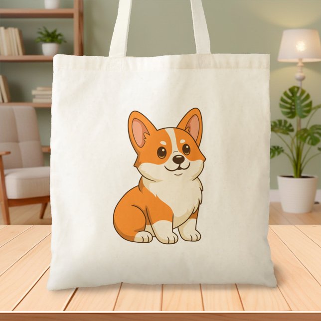 Tote Bag Chien Corgi Mignon (Créateur téléchargé)