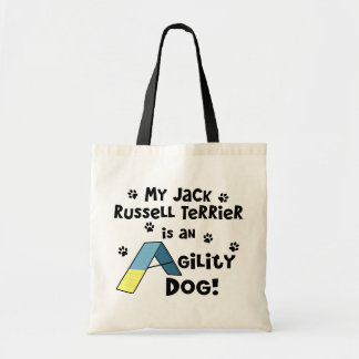 Tote Bag Chien d'agilité de Jack Russell Terrier