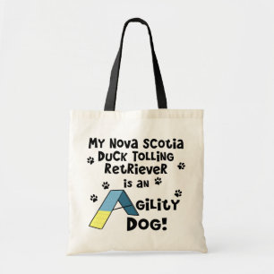 Tote Bag Chien d'agilité de Toller de canard