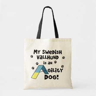 Tote Bag Chien d'agilité de Vallhund de Suédois