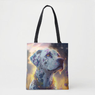 Tote Bag Chien Dalmatien Portrait animal Peinture Animaux A