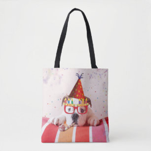 Tote Bag Chien d'anniversaire