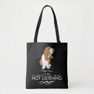Tote Bag Chien de Basset Hound - entendez que vous je
