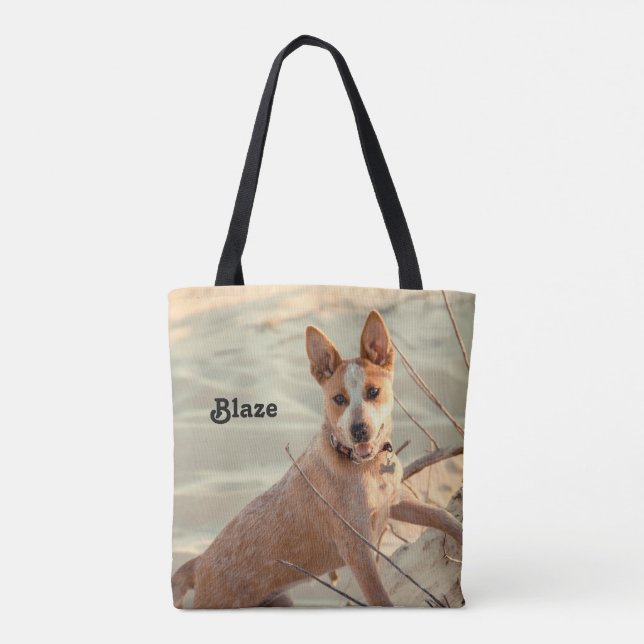 Tote Bag Chien de bétail australien rouge - Heeler - dans l (Dos)