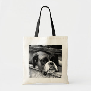 Tote Bag Chien de boxe sur Windows sill btcn