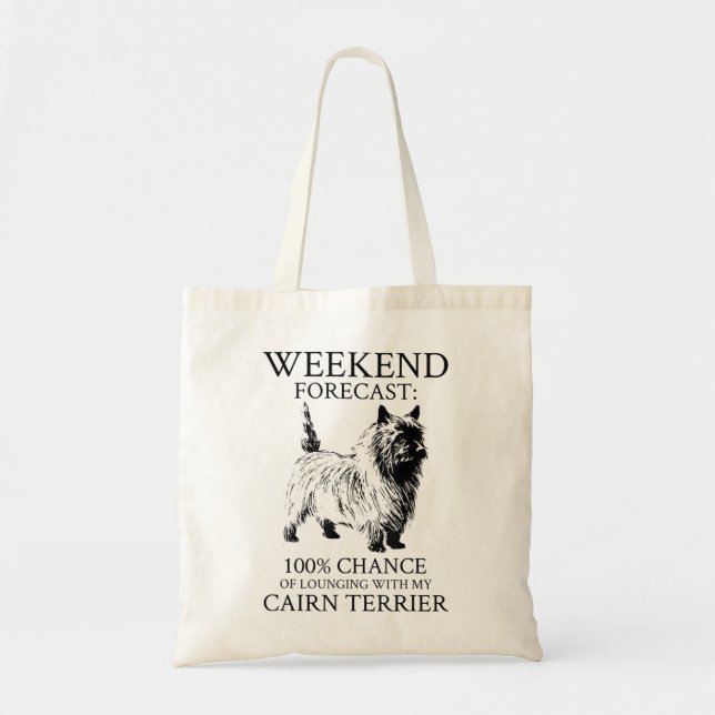 Tote Bag Chien de Cairn Terrier (Devant)