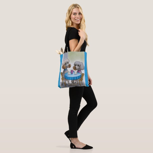 Tote Bag Chien de caniche mignon (Sur le modèle)