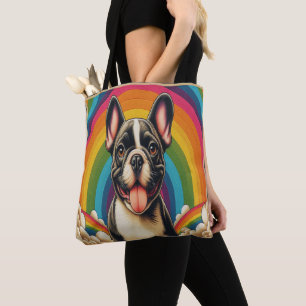 Tote Bag Chien de Chien de Chien de Chien de Chien Coloré A