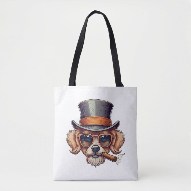 Tote Bag Chien de cigares (Devant)