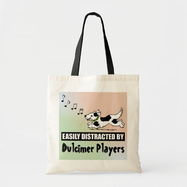 Tote Bag Chien de dessin facile distrait par les joueurs Du (Devant)