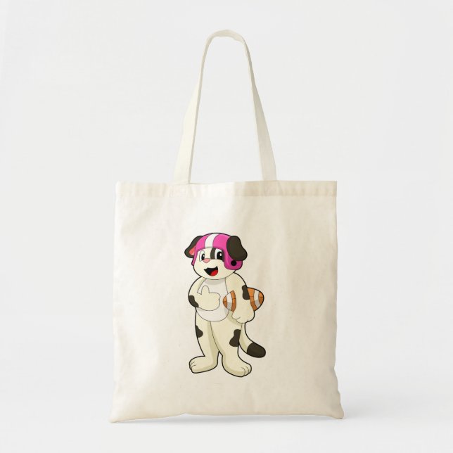Tote Bag Chien de football Sports (Devant)