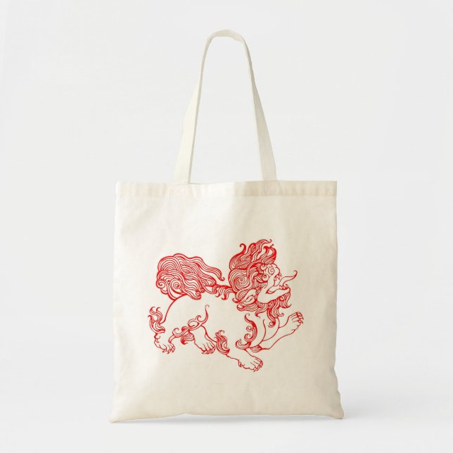 Tote Bag Chien de Fu, chien de Foo (Devant)