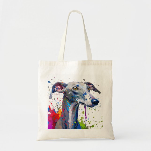 Tote Bag Chien de Greyhound (Devant)