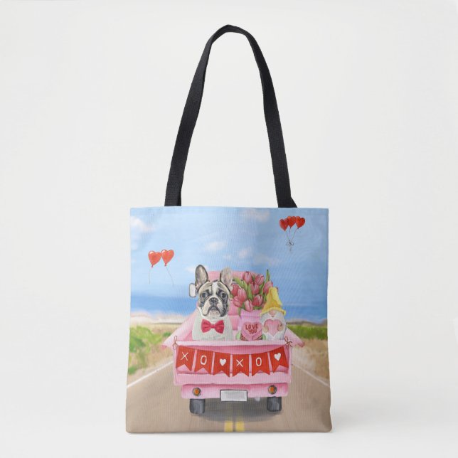Tote Bag Chien de la Saint-Valentin (Devant)