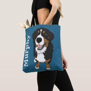 Tote Bag Chien de montagne bernois personnalisable