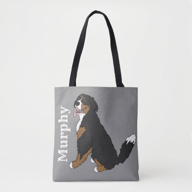 Tote Bag Chien de montagne bernois personnalisable   (Devant)