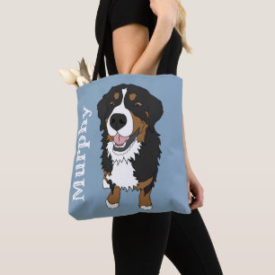 Tote Bag Chien de montagne de Berne personnalisable