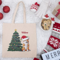 Chien de Noël Corgi sur mesure à Santa Hat