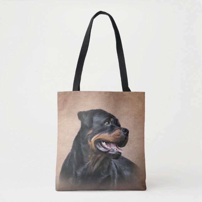 Tote Bag Chien de Rottweeter (Devant)