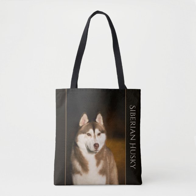 Tote Bag Chien de traîneau sibérien Fourre-tout (Devant)