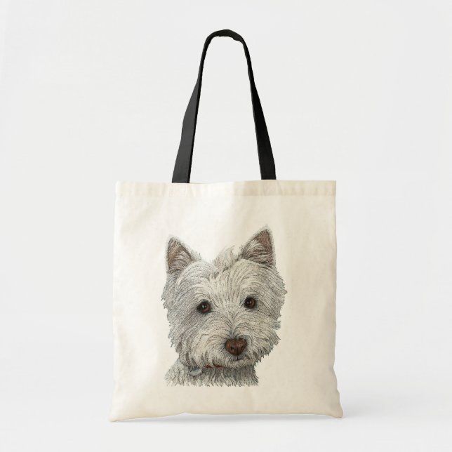 Tote Bag Chien de Westie (Devant)