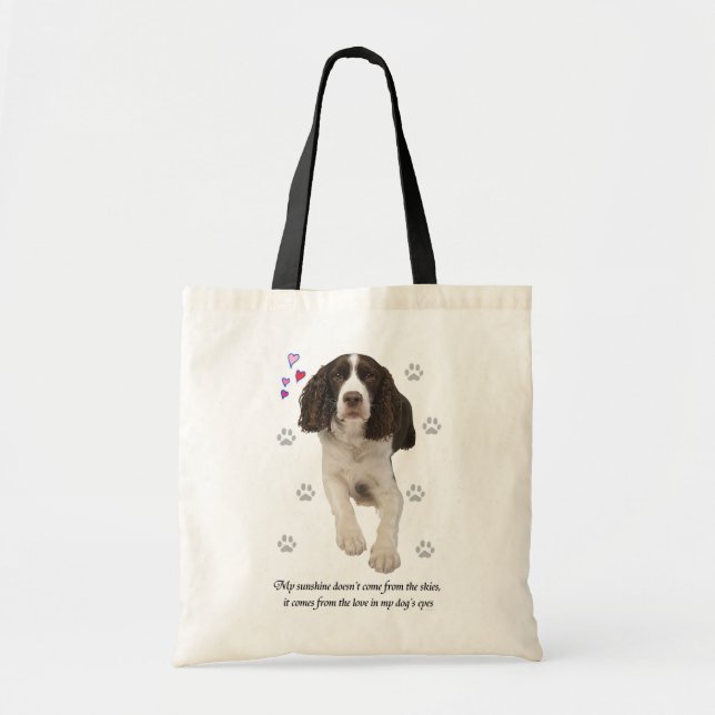 Tote Bag Chien d'épagneul de springer anglais (Devant)