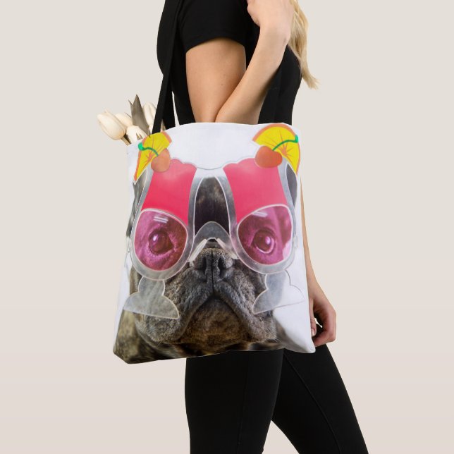 Tote Bag Chien des images | de Getty avec des verres de (De près)