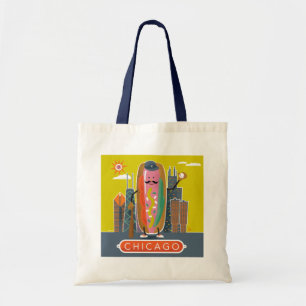 Tote Bag Chien d'hôte de style Chicago
