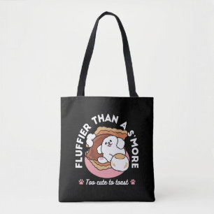 Tote Bag Chien drôle et design S'more – Pun pour amateur de