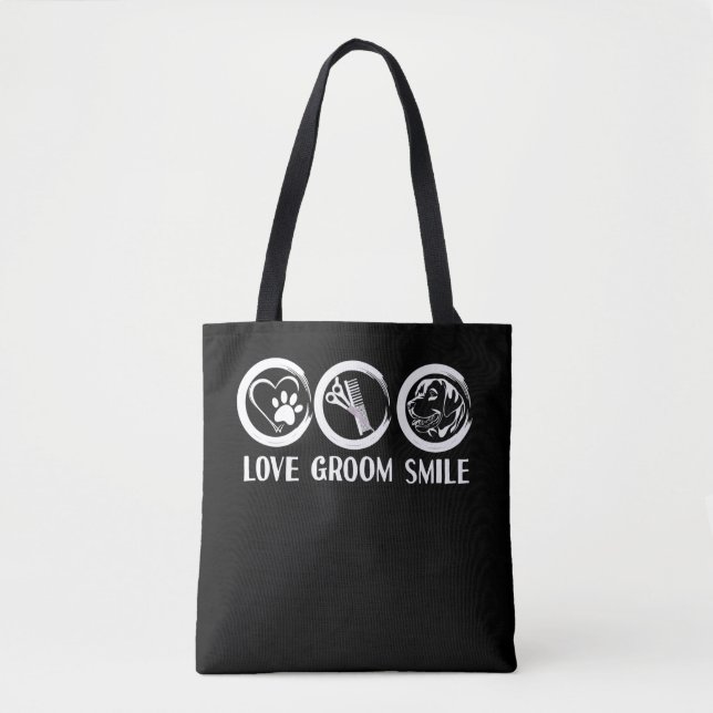 Tote Bag Chien drôle Grooming Animal Coiffeur (Devant)