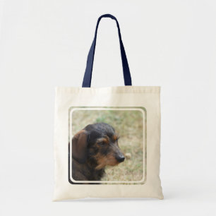 Tote Bag Chien d'une chevelure de Daschund de fil