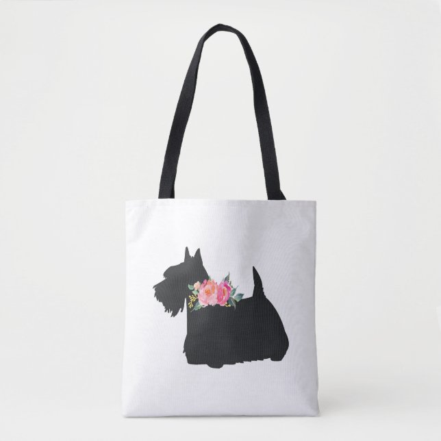 Tote Bag Chien écossais Terrier Scottie (Devant)