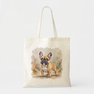 Tote Bag Chien Français Tan Tan Fawn Couleur Cute Frenchie