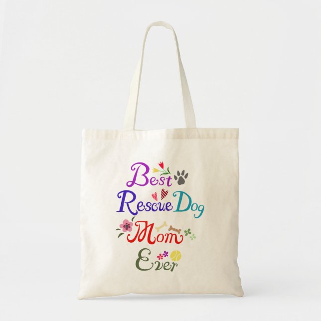 Tote Bag Chien heureux de délivrance du meilleur de (Devant)