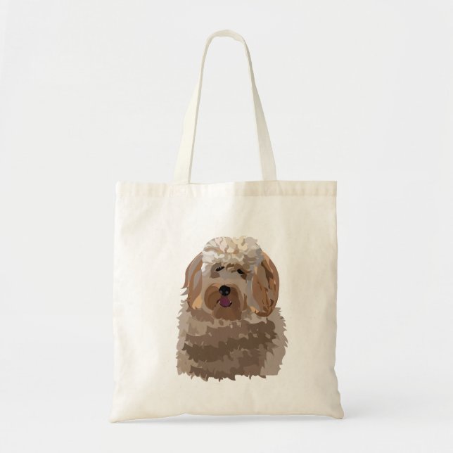 Tote Bag Chien Labradoodle Animal de Compagnie (Devant)